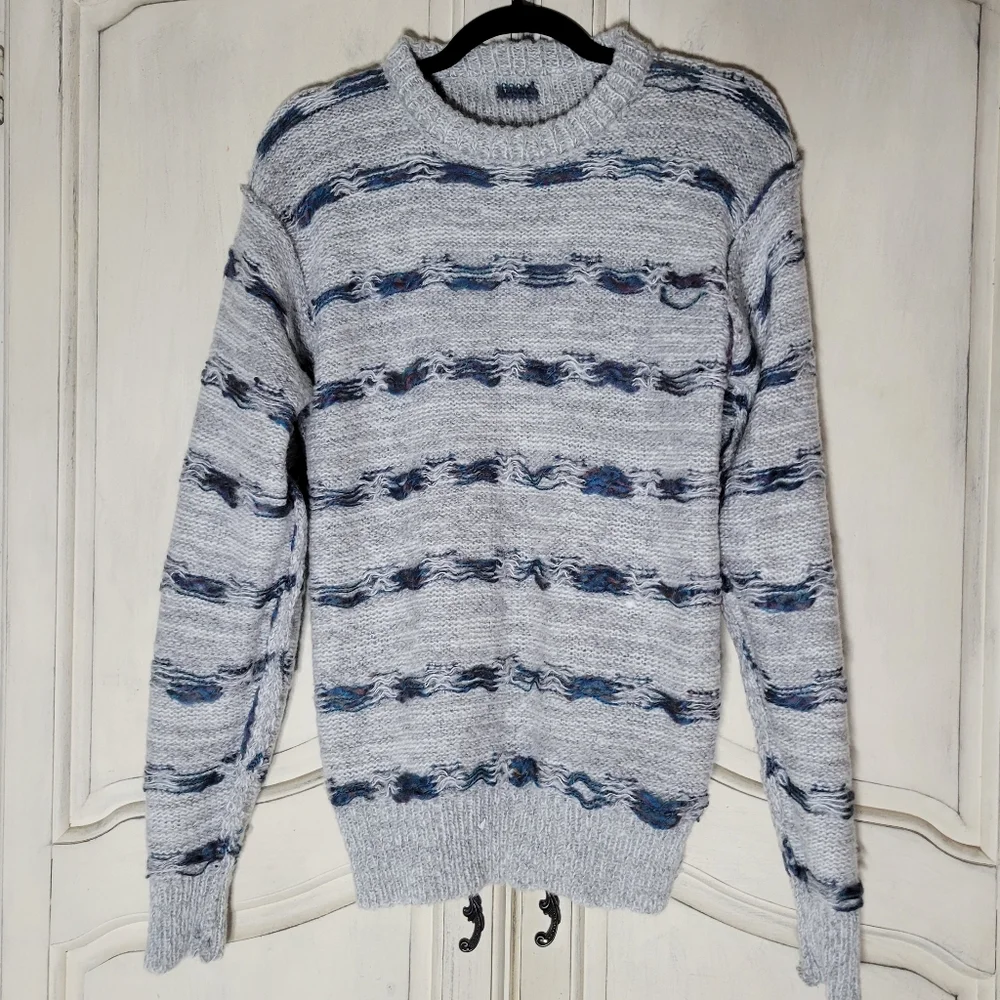 Oak Tree Original Vintage Geometric Knit Crewneck Cosby Grandpa Sweater *sz M*